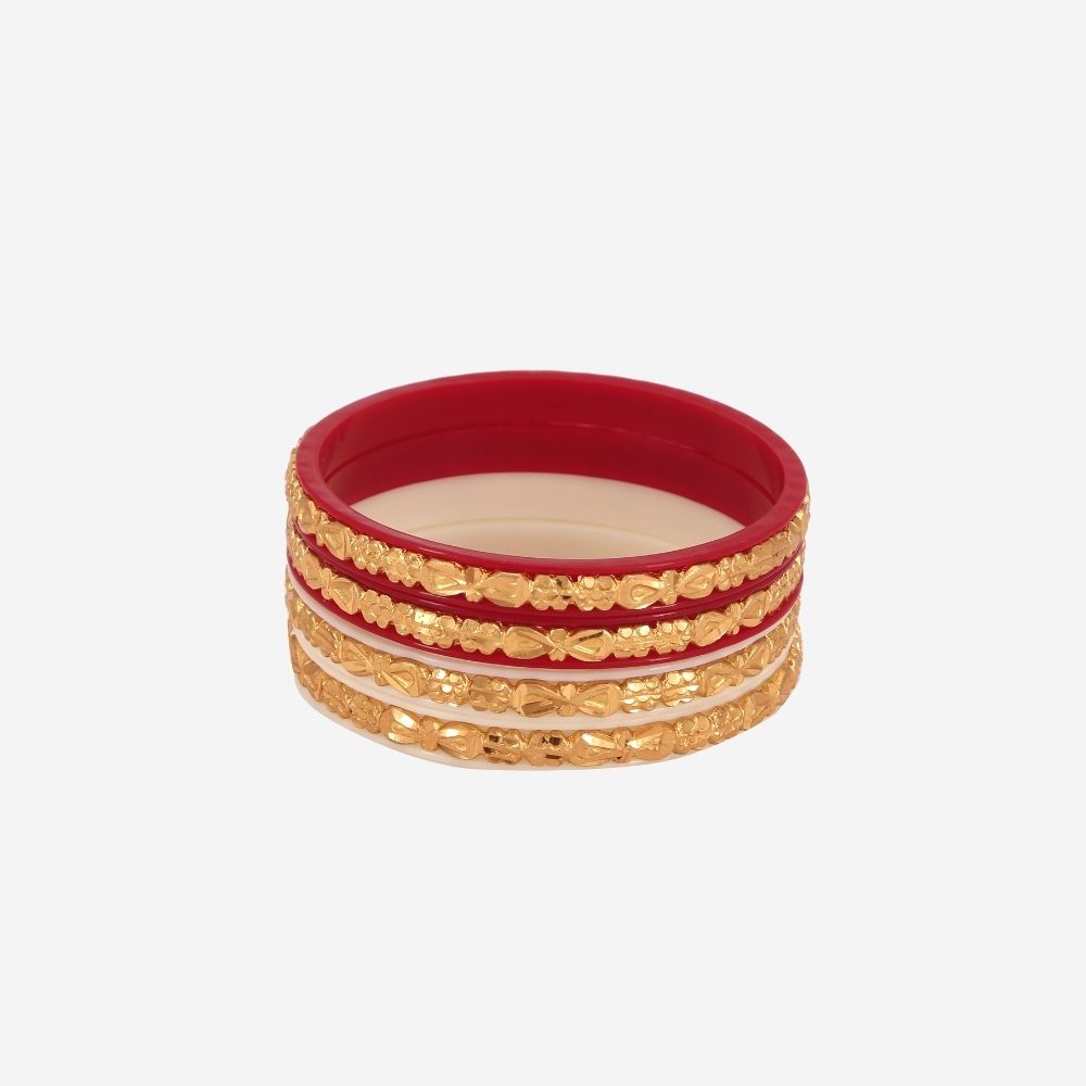 Buy Tanvi J Gold Plated Plastic Bridal Sakha and Pola Bangles For Women  (2.8) Online at Best Prices in India - JioMart.